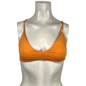 GIRLFRIEND COLLECTION - WOMEN'S SMALL BOTTOM & MEDIUM TOP -ORANGE 2 PIECE BIKINI